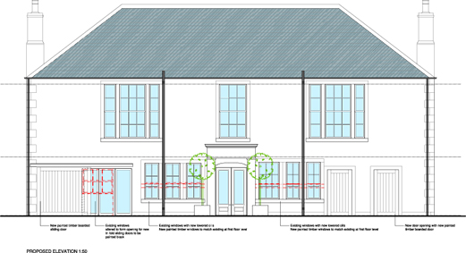 Queen's Head Hotel, Kelso elevation plans